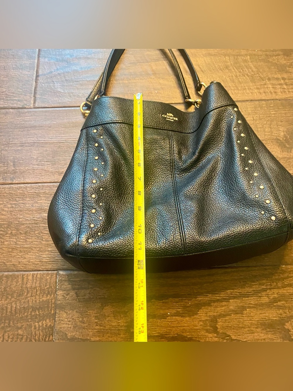 Coach Lexy Shoulder Bag with Studs (Style F66874 - Picture 10 of 10